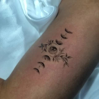 Moon - The Black Hat Tattoo