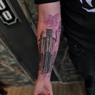 Biomechanical Tattoo on Forearm - Dublin - Black Hat - Black Hat Tattoo Dublin - The Black Hat Tattoo