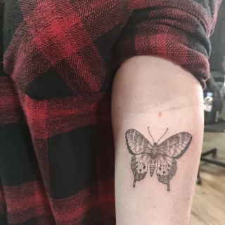 Small butterfly - Small Tattoo idea - Black Hat Tattoo Dublin - The Black Hat Tattoo