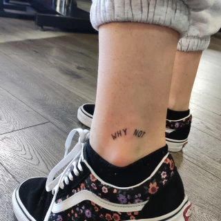 Why not on ankle - Small Tattoo idea - Black Hat Tattoo Dublin - The Black Hat Tattoo