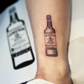 Jameson Tattoo - Irish & Celtic Tattoo - Black Hat Tattoo Dublin - The Black Hat Tattoo