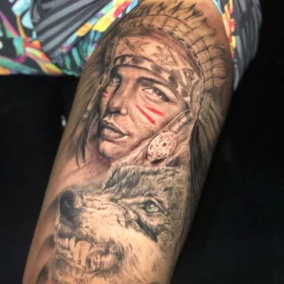 Wolf - The Black Hat Tattoo