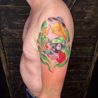 Game tattoo - Color Watercolor and Sketch Tattoos - Black Hat Tattoo Dublin - The Black Hat Tattoo