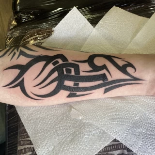 Tribal on arm -  - Tribal Neo Tribal and Maori Tattoo - Black Hat Tattoo Dublin - The Black Hat Tattoo